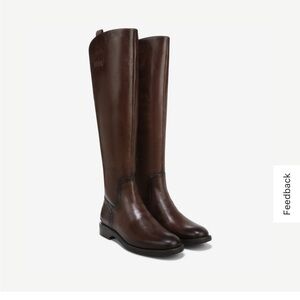 Franco Sarto Leather Meyer Brown Calf Boots